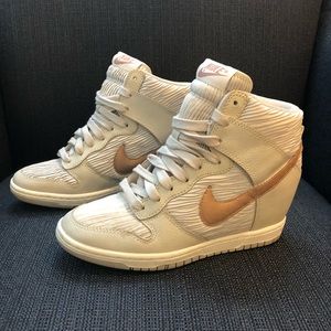 Nike wedge sneakers, size 7